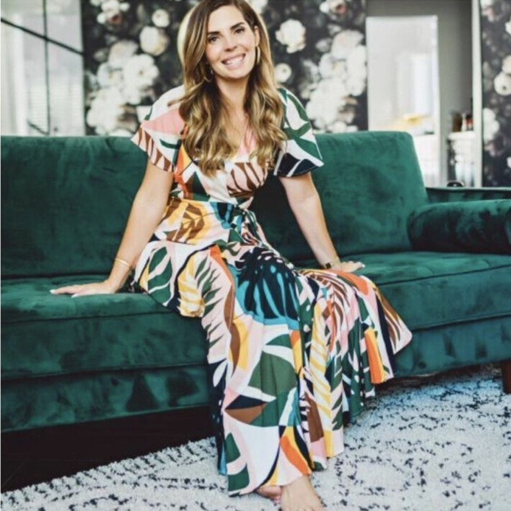 Anthropologie X Hutch Tropical Maxi Dress